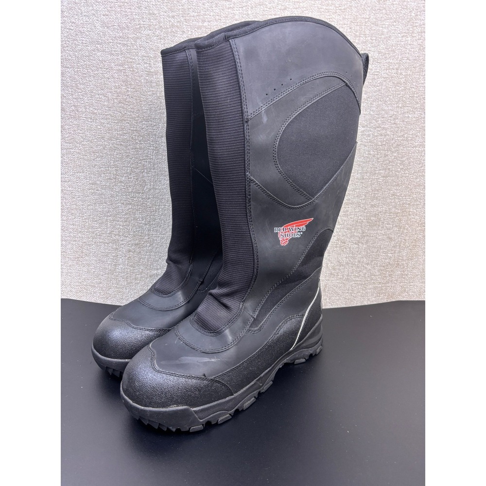 Red Wing Shoes 3049 Mens 12 EE Black Insulated Side Zip Work Boots Vibram ASTM